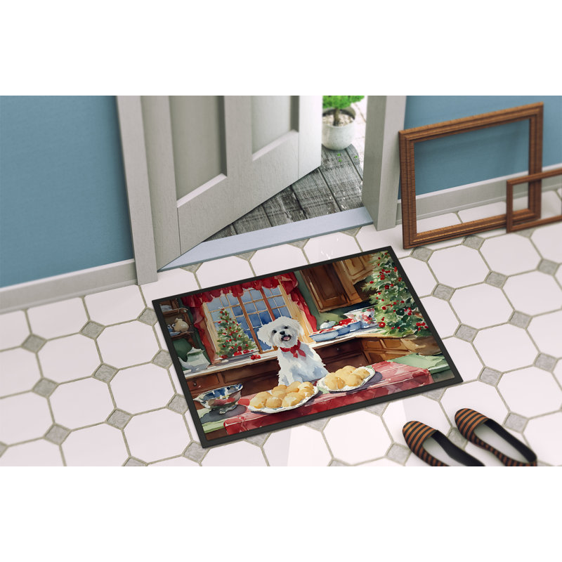 Junya Non-Slip Christmas Doormat, 24" W x 36" L