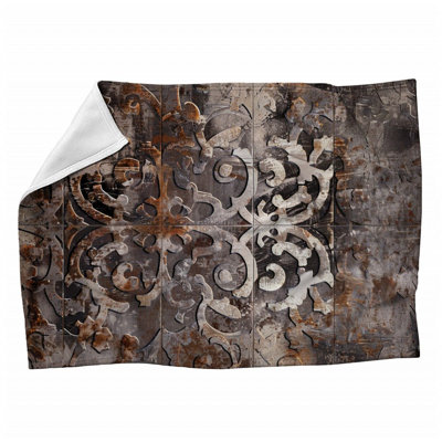 Ornamental Machine Printed Throw Blanket