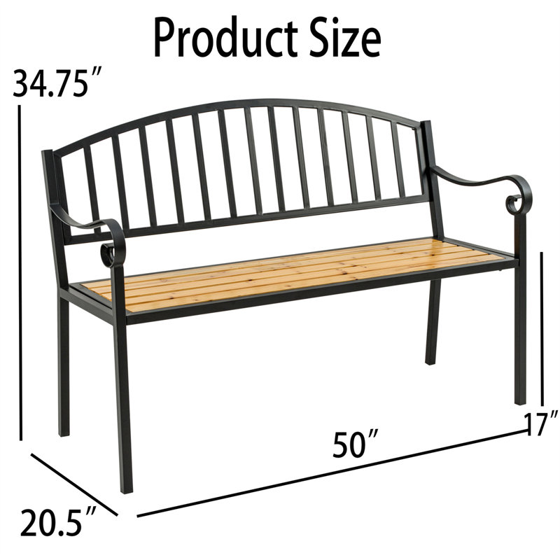 Seiki Steel Outdoor Bench