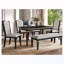 Ensemble de table de salle à manger 6 pièces avec 4 chaises capitonnées et 1 banc-1450957173-1450957178-1450957179-1450957182