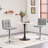 Chandresh Swivel Upholstered Adjustable Height Counter Stool with Metal Frame-124399538
