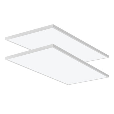 2 ft. x 4 ft. LL CPANL LED Flat Panel with 4000 Lumens and 3500K, 4000K, 5000K Switchable CCT with Direct Ceiling Mount Bracket 2 Pack