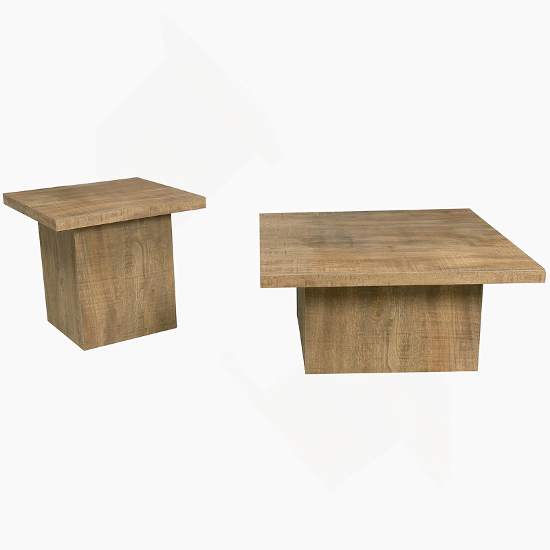 Square 2-Piece Coffee Table Set
