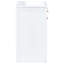 Meuble-lavabo de salle de bain avec lavabo simple, repose-pieds coulissant et 2 portes
