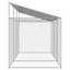 Dog Cage Dog Kennel Outdoor Dog Crate Pet House Grey Galvanised Steel