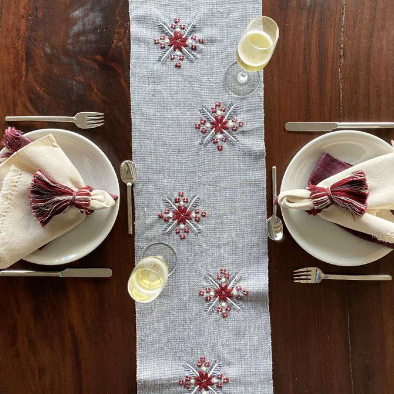 Cadisha Rectangular Cotton Table Runner
