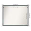 Miroir mural bleu et gris-947598202