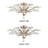 Aamnah 4-light 23.6" Crystal Leaves Flush Mount-1222310713