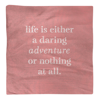 Serviette d’aventure à vie manuscrite
