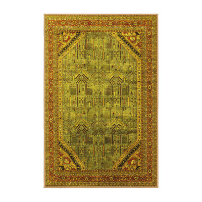 Tapis jaune Manuella Mid-Century Modern 1802