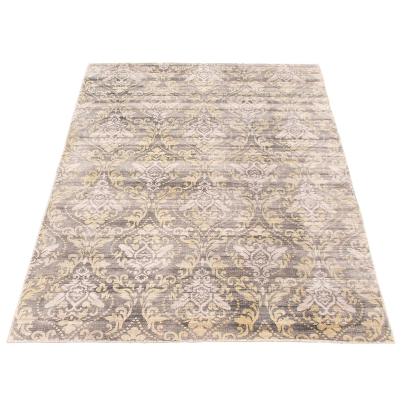 Gafton Viscose Damask Indoor Rug