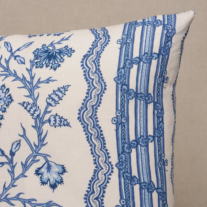 Parvati Floral Stripe Pillow