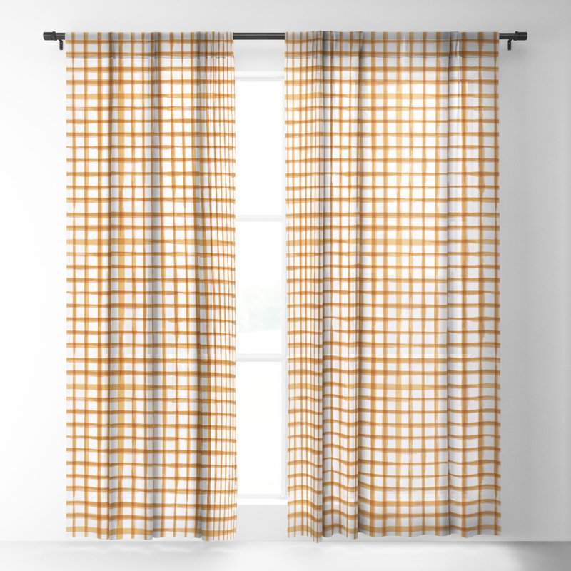 Bryin Sheer Curtain Pair, 50" W x 84" L