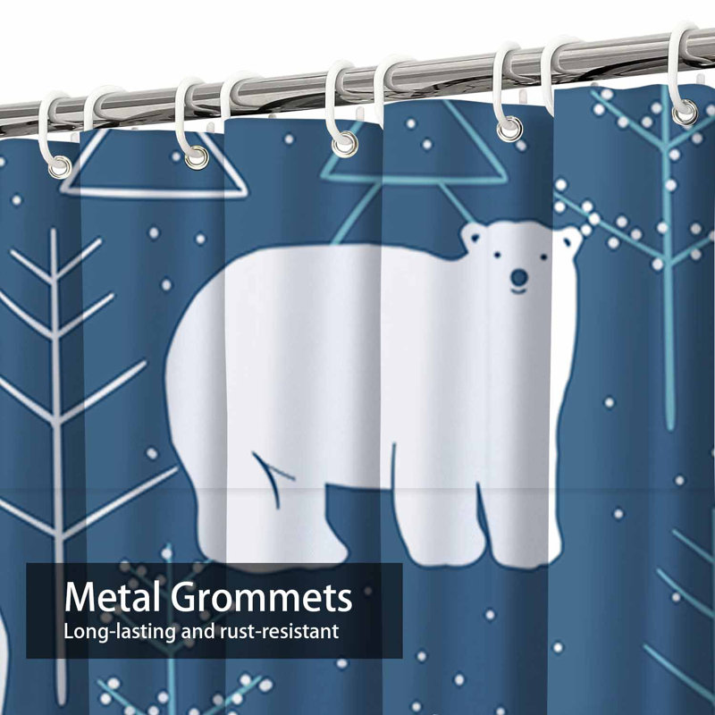 Rideau de douche Christmas Winter, L 72 po x l 72 po