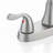 High Arc 2-handle Kitchen Faucet With Pull-out Side Sprayer, 360° Swivel Spout, 4-hole Installation
