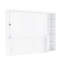 Grand lit, blanc, bureau, conception de bibliothèque, pin, structure, installation sans sommier, composition, nécessaire-2079595605-2079595607