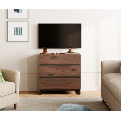 Modern TV Stand For 100 Inch Tvs, Entertainment Center Console With 3 Drawers, Metal Base, Living Room, Bedroom -  Latitude Run®, AB4FAA0A6AE84B8EA70164C4D50BB03F