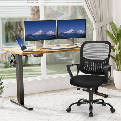 Standing & Height-adjustable Desks Office Set with Office Chair