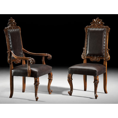 Upholstered Arm Chair in Brown
