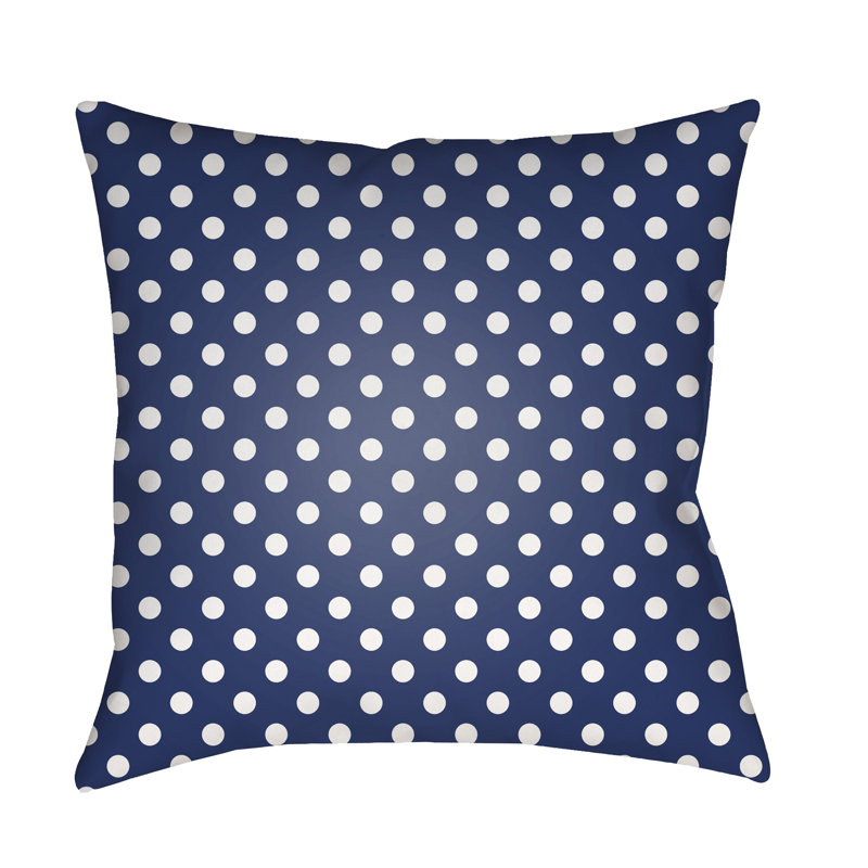 Dottie Polka Dots Throw Pillow, 20" H x 20" W x 3.5" D, Yellow
