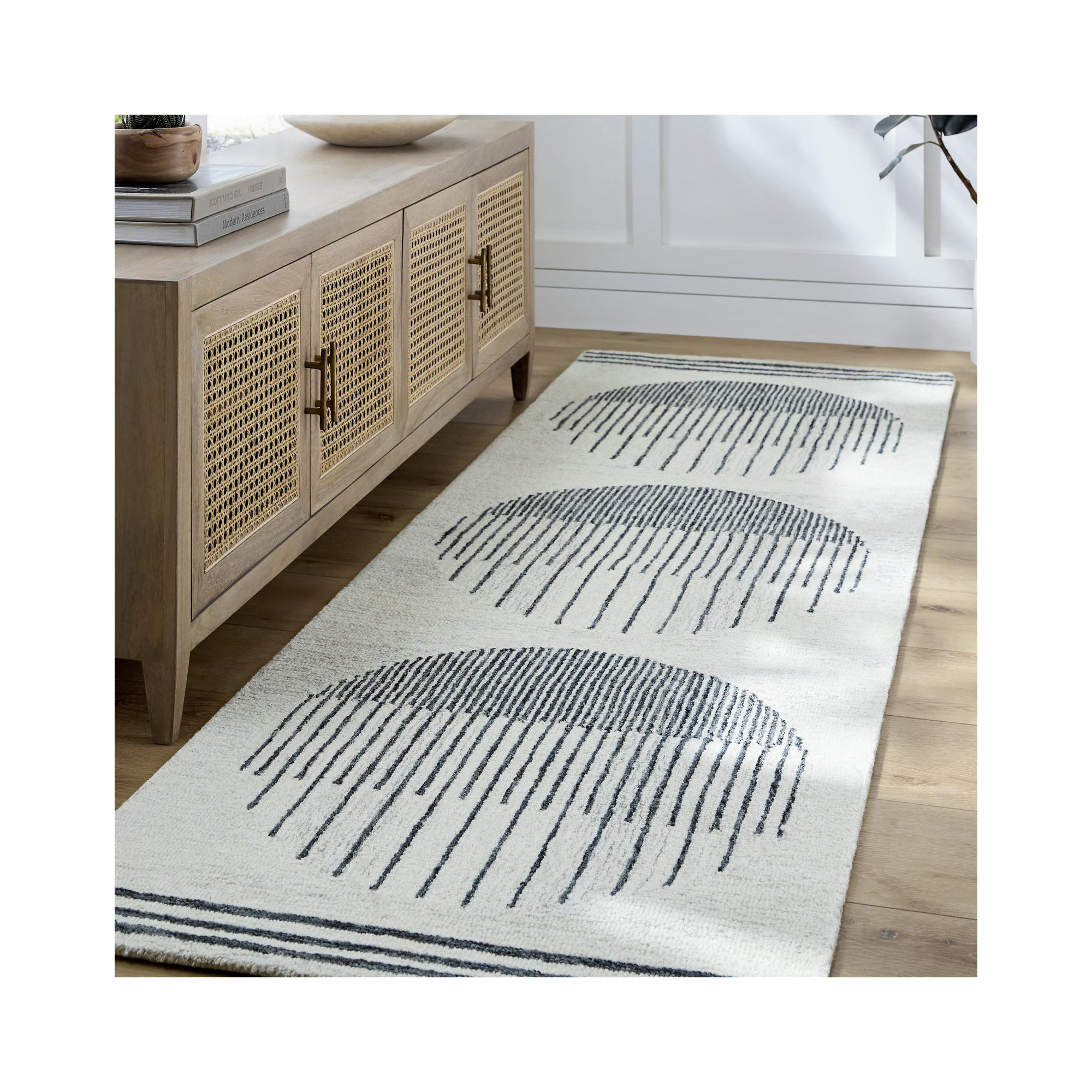 Uptown Handmade Wool Rug, Runner 2'6" x 10'