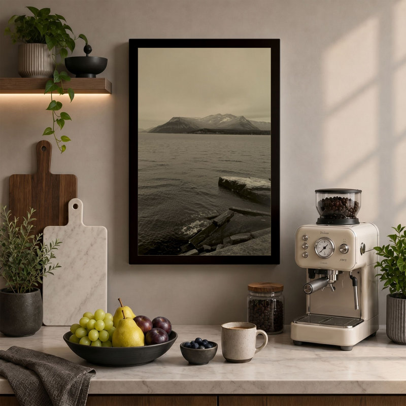 Print, 24x16 - 61.0 x 40.6 cm, Teal Border