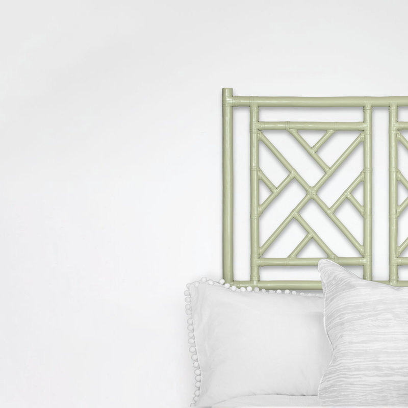 Lit standard Chippendale, Très grand, Vert céleri