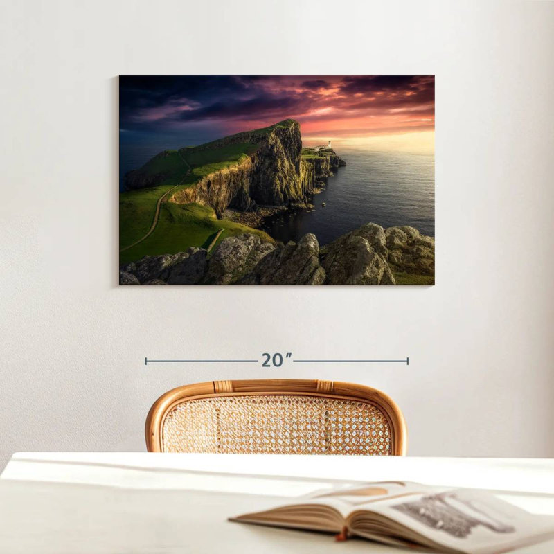 Gillard Neist Point Lighthouse Vista, 16'' H x 24'' W