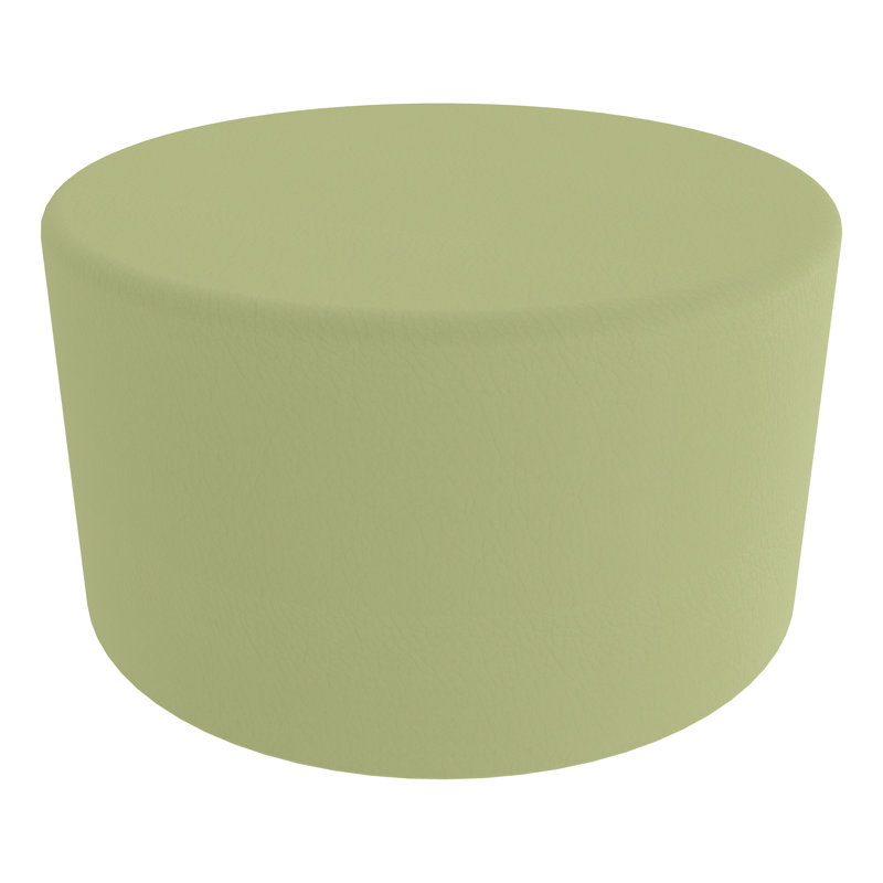 Grand tabouret cylindrique structuré en savoir plus, Vert fougère, H 20 po x l 32,5 po x P 32,5 po, Oui