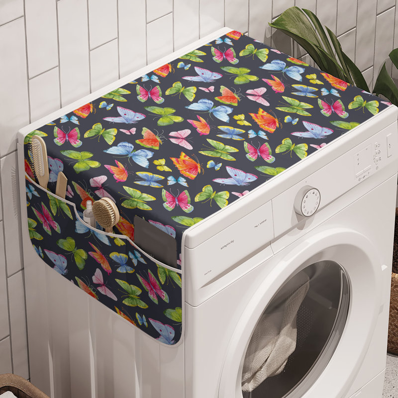 Ensemble de 2 machines à laver East Urban Home Butterfly, 47 po x 18,5 po