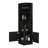 8 2-shelf Bar Cabinet In Trendsetting Black For Home Decor And Entertaining Spaces Sophisticated Decoration