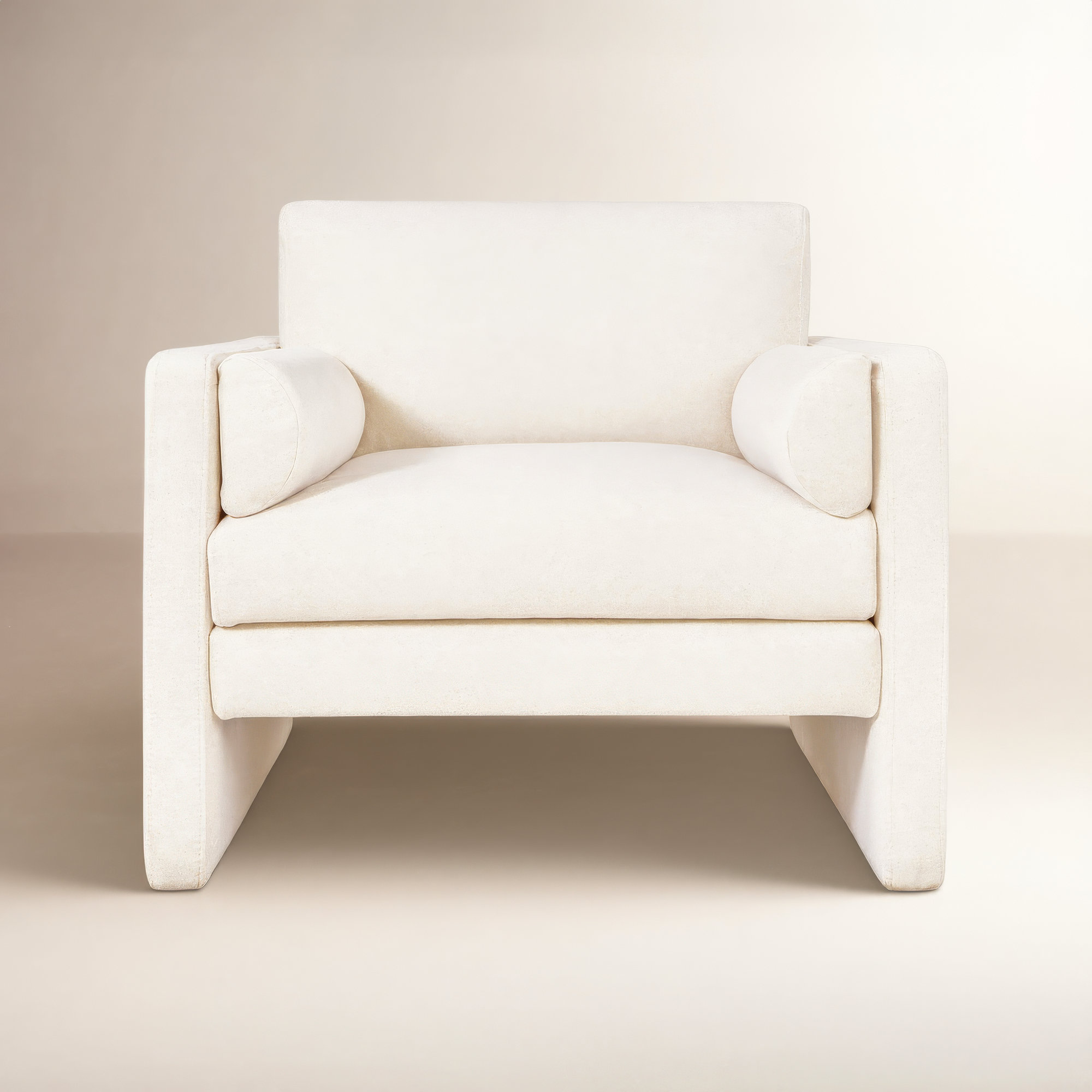 Laurel Chair, Merino Cream Basketweave