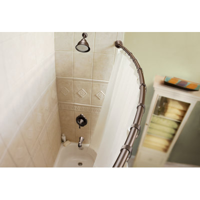 Tringle à rideau de douche incurvée 58,4 po