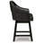 Nestor Swivel Upholstered Counter Stool with Solid Wood Frame-1045048212-1040640252