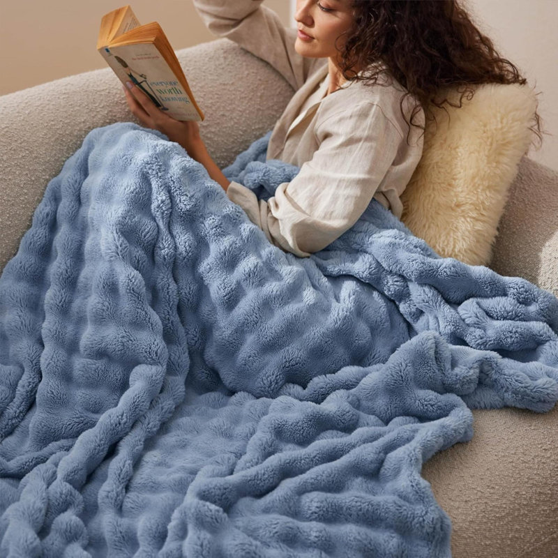 Throw Blanket, Ashley Blue, 130cm x 170cm