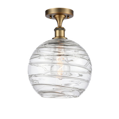 Plafonnier semi-encastré 1 lumière 8 po Anie