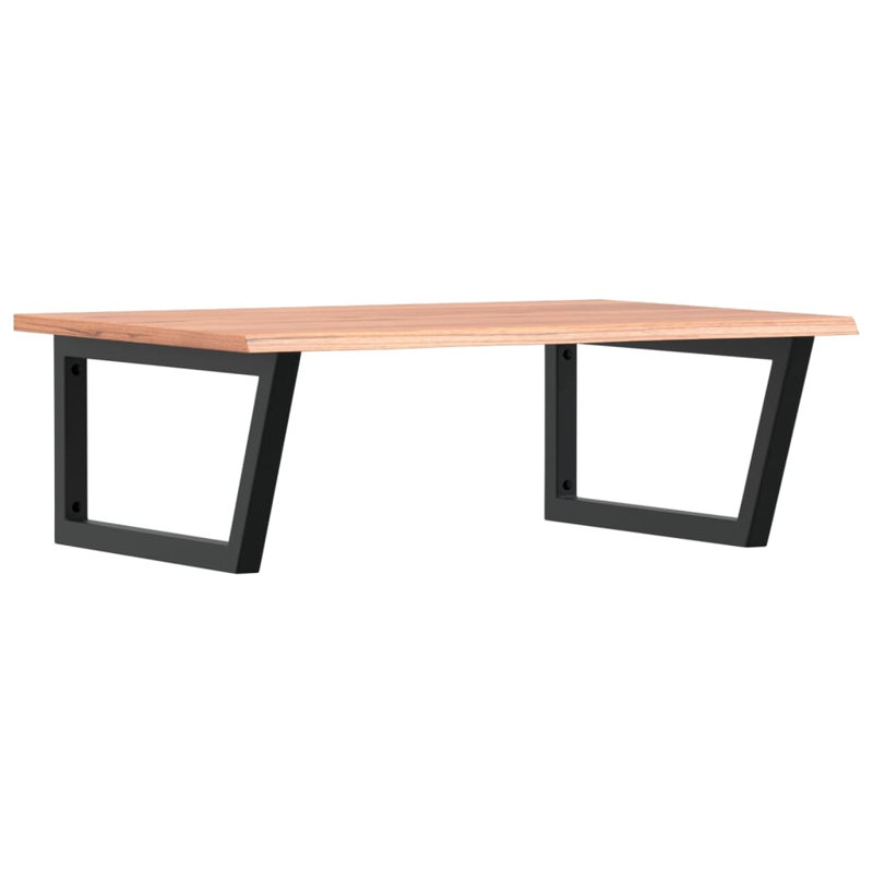 Ashutosh 80cm Solid Wood Bathroom Vanity Top, Oak/Black