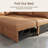 Abramson Faux Leather Upholstered Sleeper Sectional with Storage