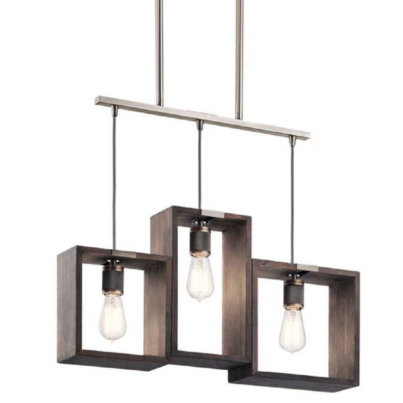 Lustre linéaire à cadre industriel 51A28DB83D604D07AF41B4632621E6F1 de Kichler