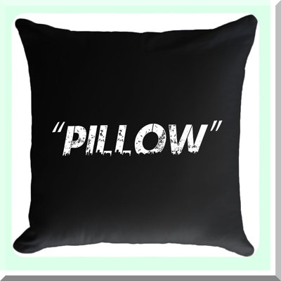 Sneakerhead Hypebeast Quote Pillow Cover - Off Black Decorative Throw Cushion Case for Home Sofa Couch - Unique Room Décor