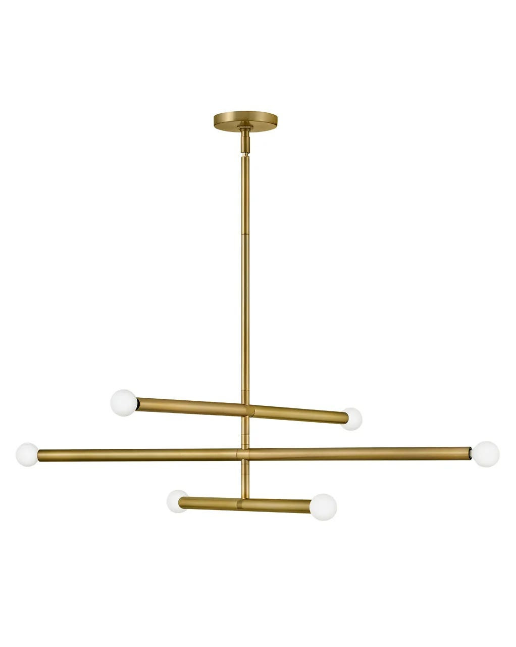 Jamir 6 - Light Dimmable Sputnik Chandelier, Gold