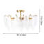 Glass Lampshade Ceiling Flush Mount Light-826297089