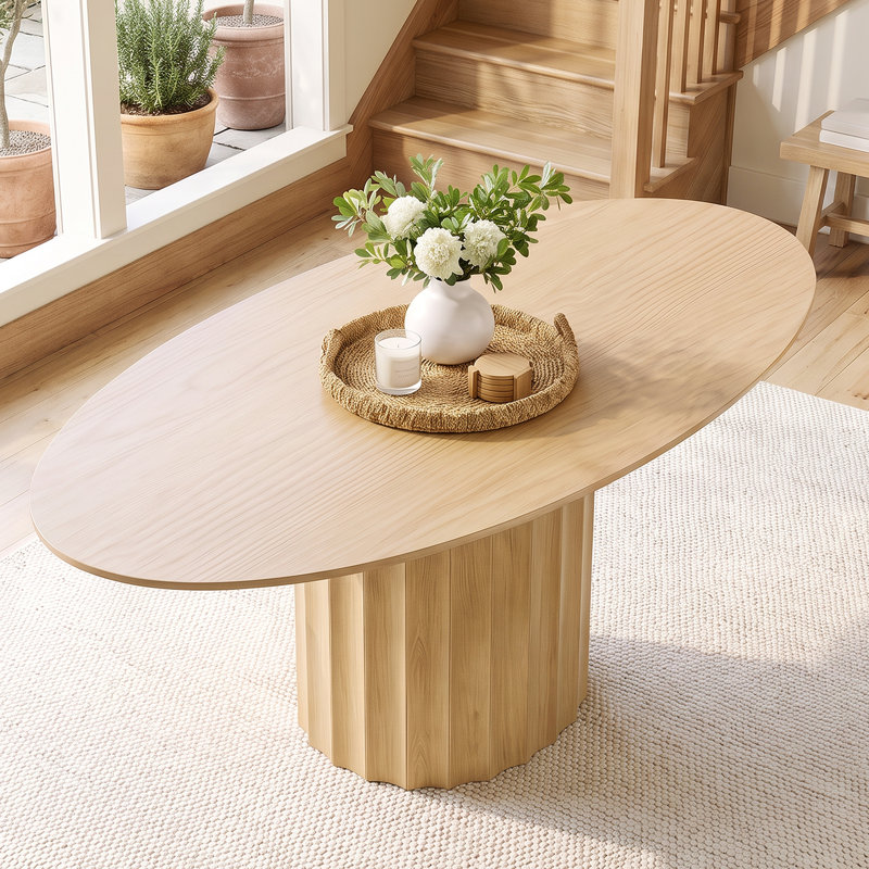 Table de salle à manger Elowen, Chêne