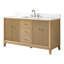Ensemble de meuble-lavabo autoportant 60 po avec plateau en marbre Caldwell-107663196-107663198-107663201