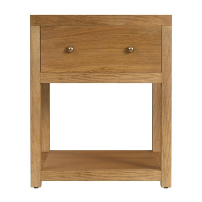 Celine 21" 1-Drawer Acacia Nightstand