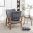 Leifer Upholstered Accent Chair with Ottoman-1534032580