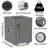 Smart Nightstand With Lockable Safe – Dual Drawers, Wireless Charging, Usb Ports, Led Light & Bluetooth Speaker, Green Finish, Fully Assembled-1808783367