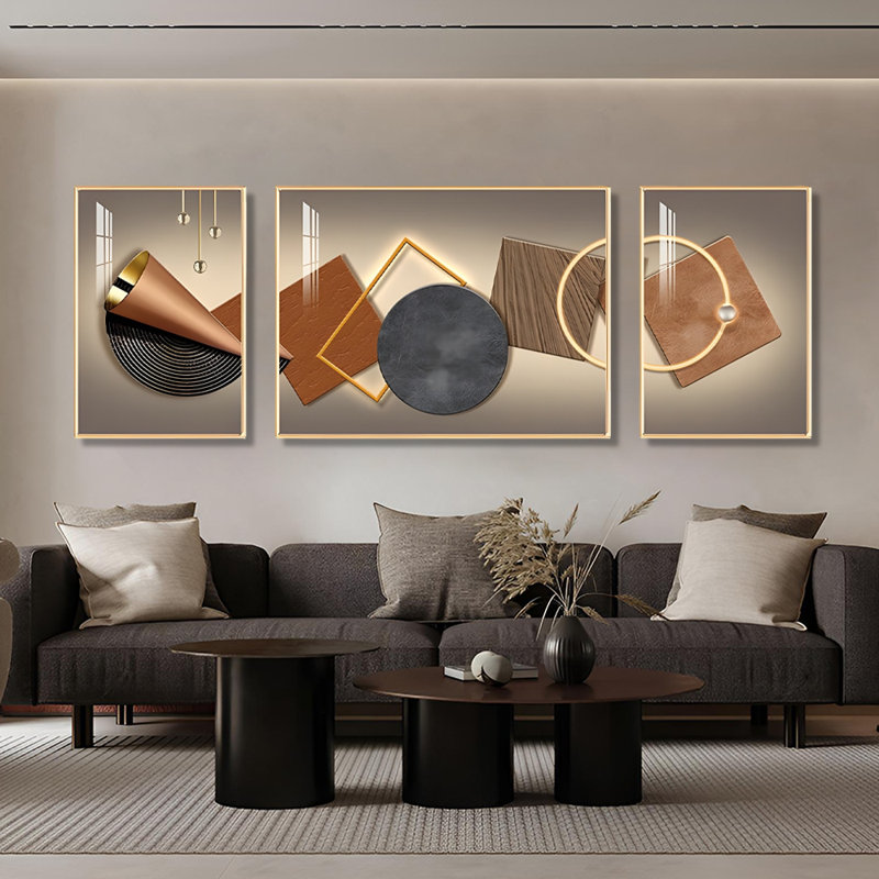 3 - Pieces, 31.49" H x 90.55" W x 1.18" D