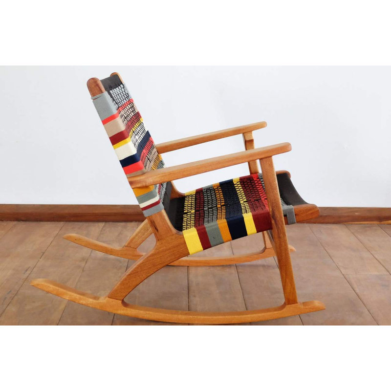 Masaya Rocking Chair, Natural, San Geronimo Pattern