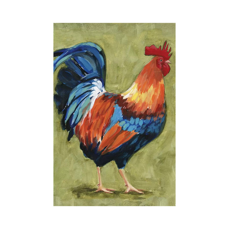 «Chicken Scratch I» par Victoria Borges - reproduction d'art, Toile tendue, Aucun mat, H 18 po x l 12 po x 1,5 po